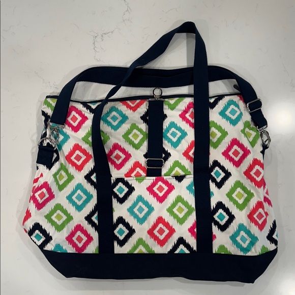 Thirty-One Candy Corners Weekender Foldovwr Travel Bag - Picture 1 of 6
